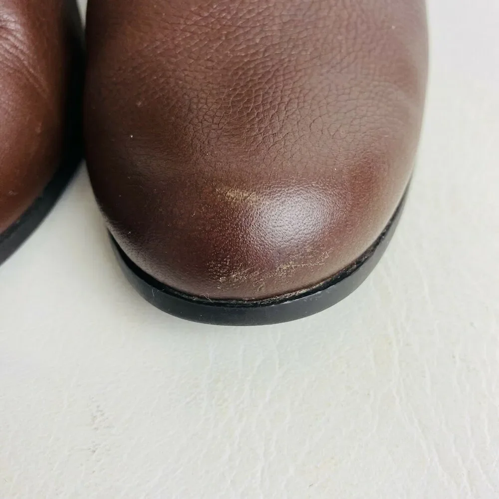 Cole Haan Ankle Boots Rhinecliff Grand Leather Bootie Brown‎ Side Zip Sz 7B